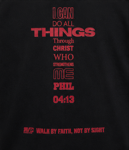 Christ Cross Heavyweight Tee Back Graphic Detail