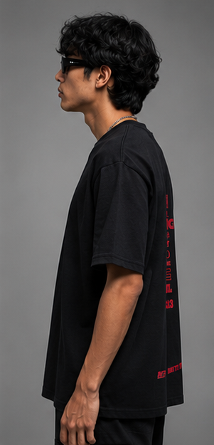 Christ Cross Heavyweight Tee Side View