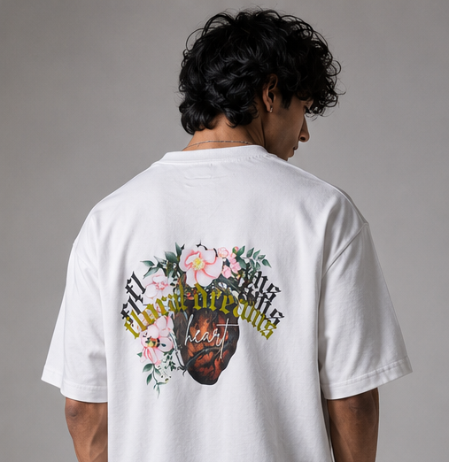 Floral Dreams Heavyweight Tee Back View
