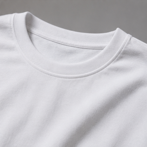 Floral Dreams Heavyweight Tee Collar Detail