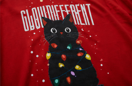 Glow Different Heavyweight Tee Back Graphic Detail