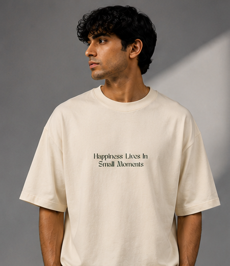 Happiness Heavyweight Tee Front View