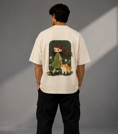 Happiness Heavyweight Tee Model View