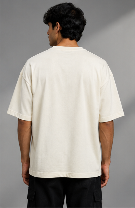 Monochrome Off-White Heavyweight Tee Back View