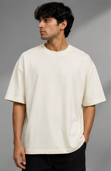 Monochrome Off-White Heavyweight Tee Front View