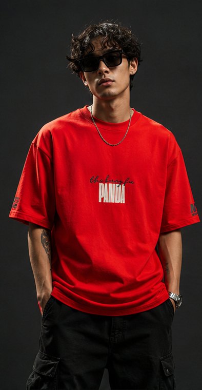 Kung Fu Panda Heavyweight Tee Front Model View