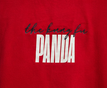 Kung Fu Panda Heavyweight Tee Chest Graphic Detail
