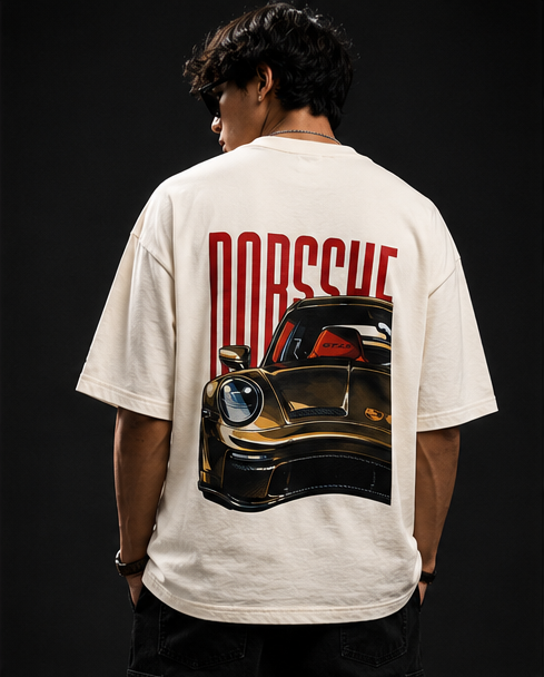 Porsche 911 Heavyweight Tee Back View
