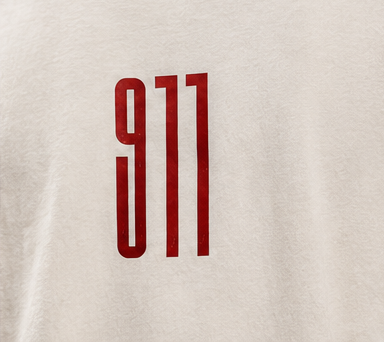 Porsche 911 Heavyweight Tee Chest Graphic Detail